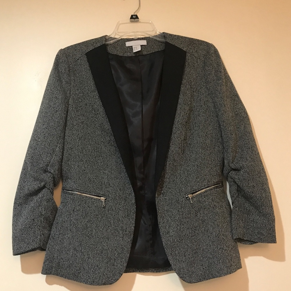 H&M Tweed Black & White Blazer